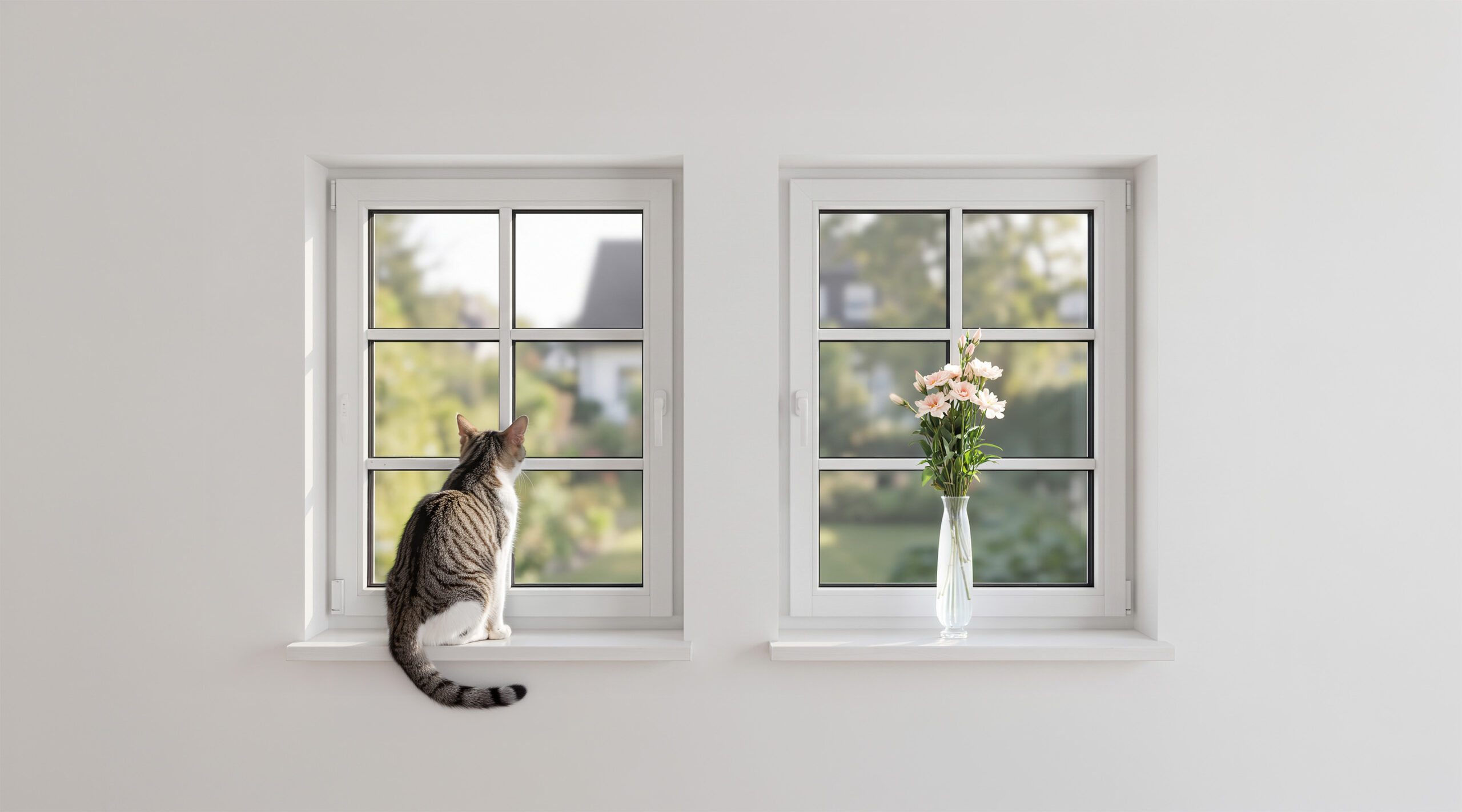 Kunststofffenster mit Sprossen